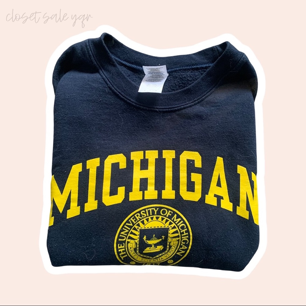 Blue University of Michigan sweatshirt Crewneck